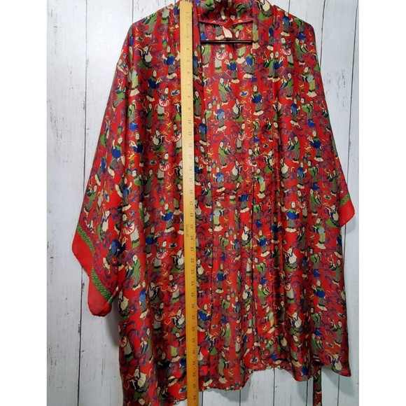 JOSIE Women's Size Small Kimono Asian Robe House Jacket Polyester Nightwear - Picture 8 of 9
